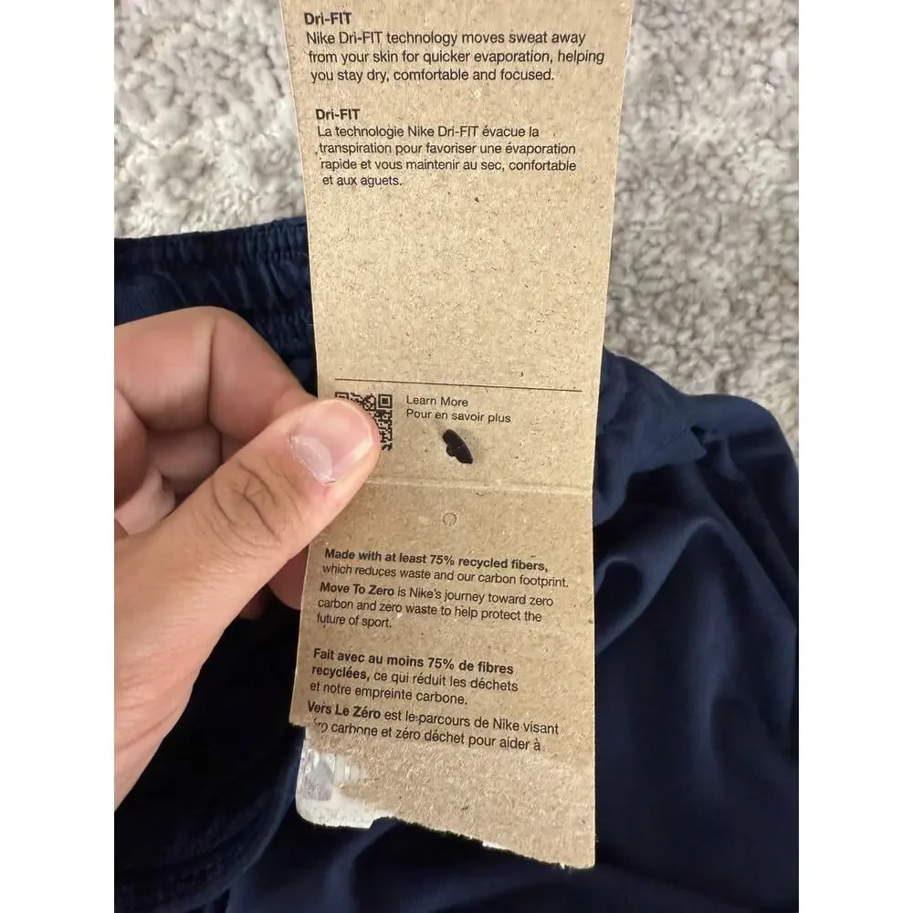 NEW Nike Size S Casual Athliesure‎ Drawstring Pants Navy Outdoor Tapered